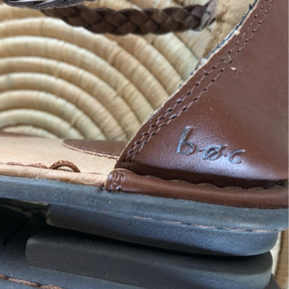 B.O.C. Women’s Macedonia Brown Leather Gladiator Sandals Size 8 - Picture 12 of 16